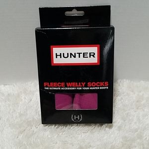 NWT Hunter fleece welly socks